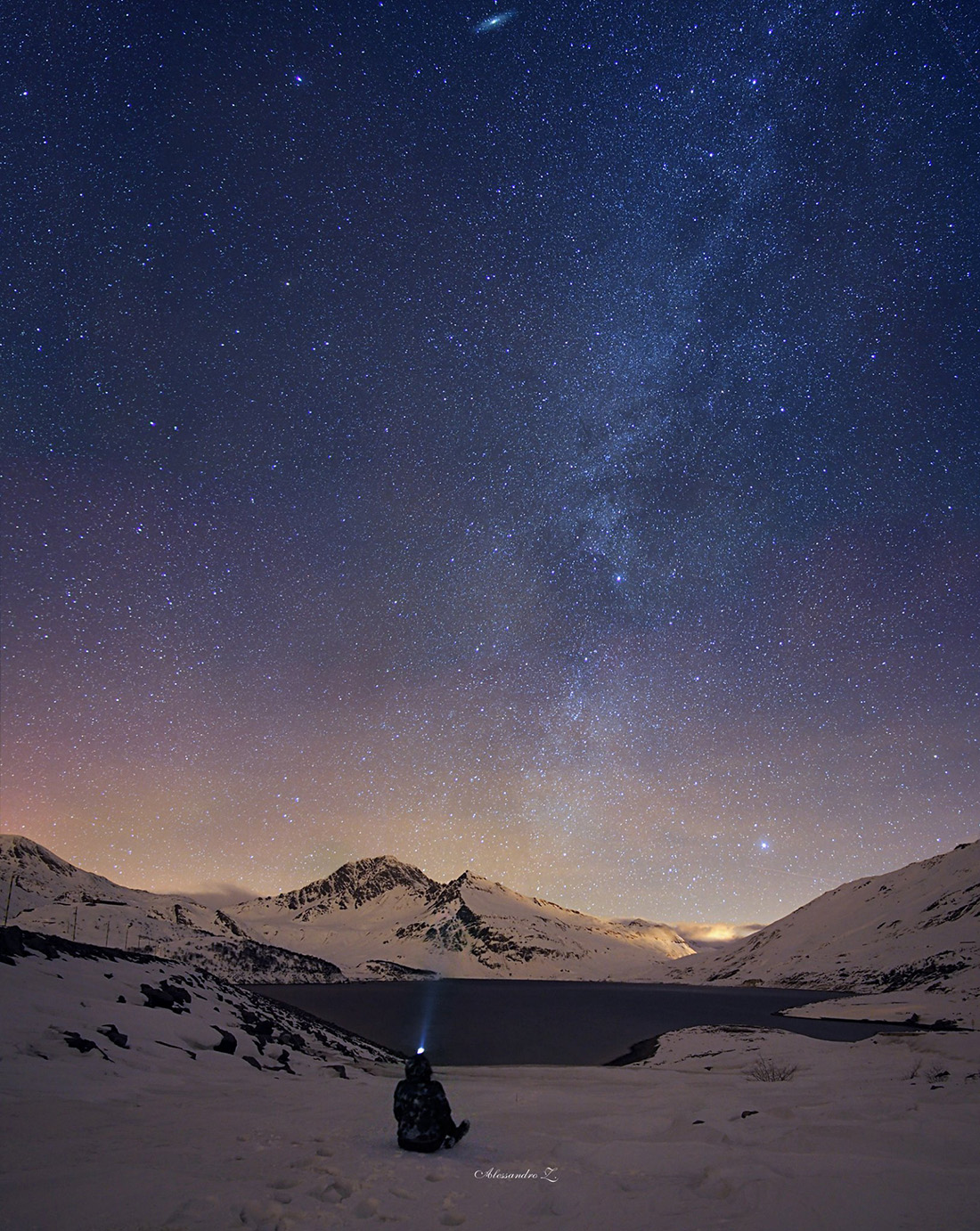 La Via Lattea vista dal Moncenisio - 31.01.17 - #fotodelgiorno di Ale Ziggio